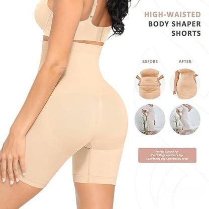 4-in-1 Shaper - Quick Slim Shape Wear Tummy, Back, Thighs, Hips - Black/Efffective Seamless Tummy Tucker