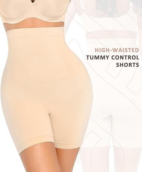 4-in-1 Shaper - Quick Slim Shape Wear Tummy, Back, Thighs, Hips - Black/Efffective Seamless Tummy Tucker