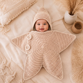 Starfish Baby Sleeping Bag  A Cozy Handmade-Style Hooded Wrap for Newborns