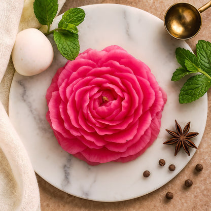 Rose Flower Candle - Decorative Wax Votive